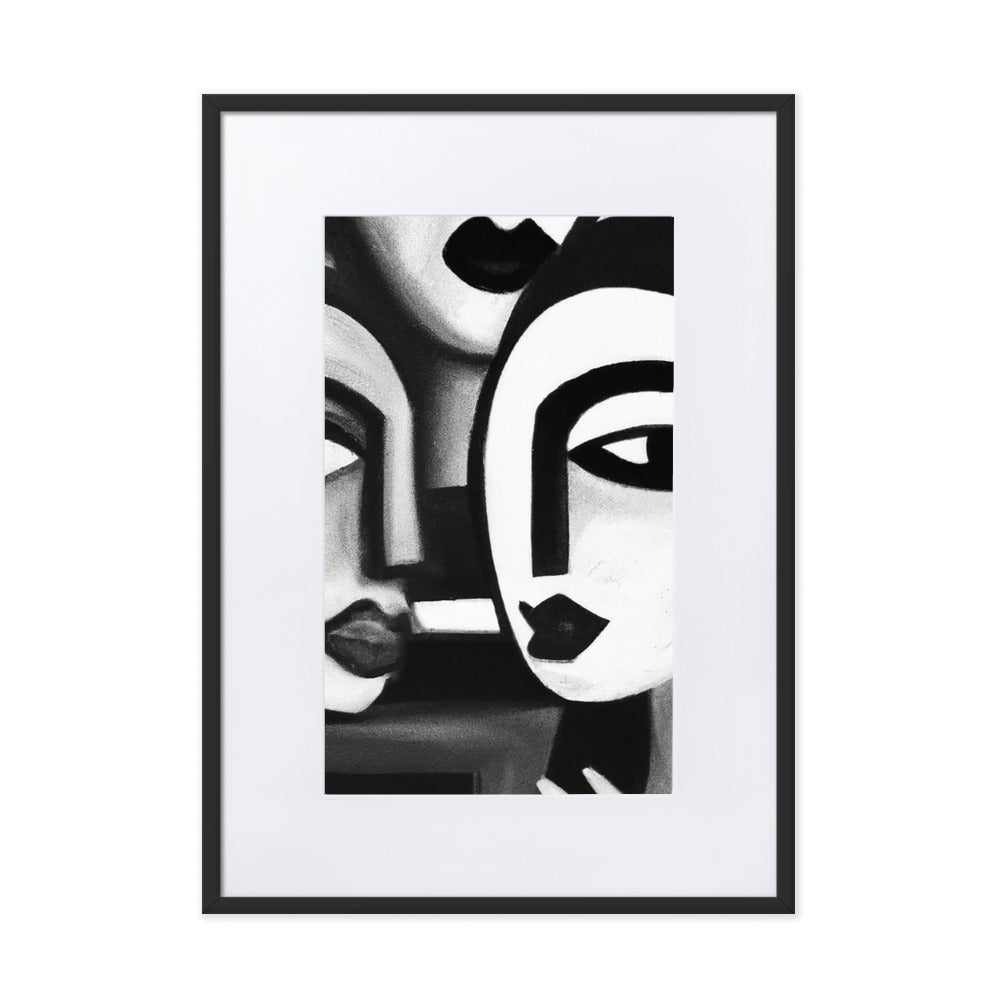 Picasso Matte Paper Framed Poster With Mat