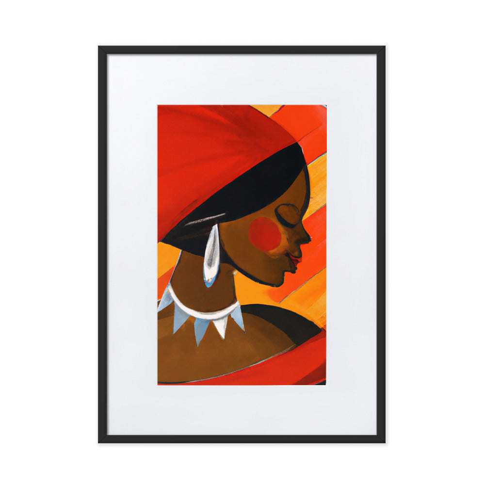 Profile Matte Paper Framed Poster With Mat