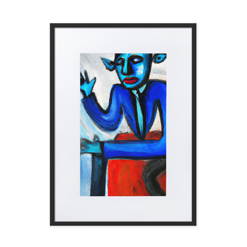 Goat Matte Paper Framed Poster With Mat