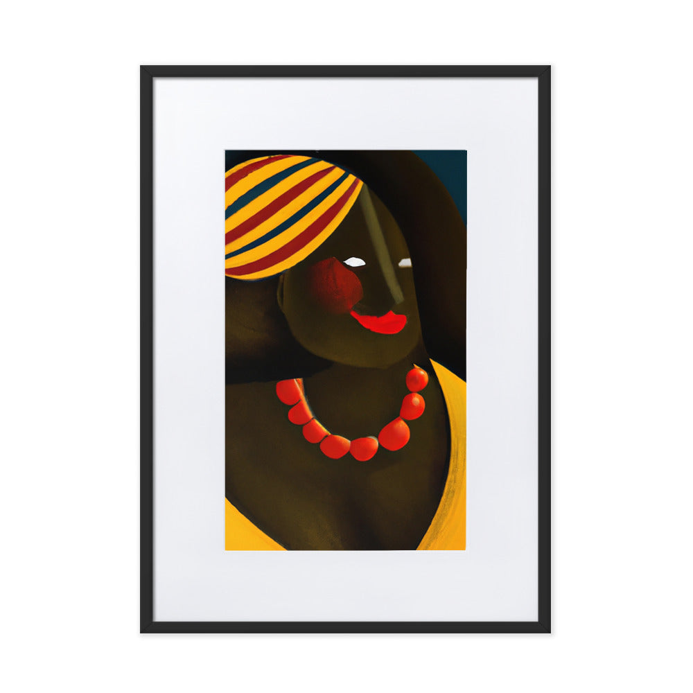 Colombiana Matte Paper Framed Poster With Mat