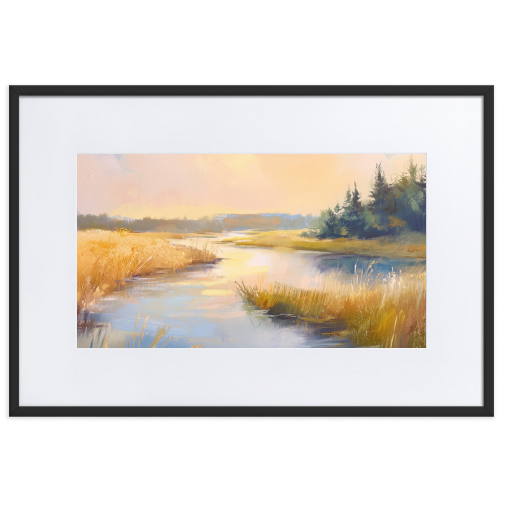 Untitled Landscape 3 matte Paper Framed Poster With Mat