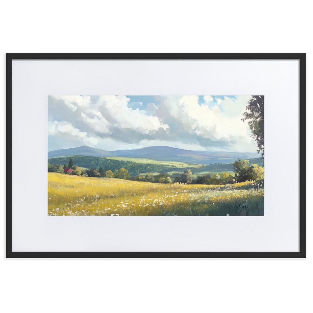 Untitled Landscape 4 Matte Paper Framed Poster With Mat