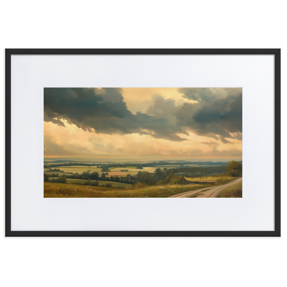 Untitled Landscape 5 Matte Paper Framed Poster With Mat