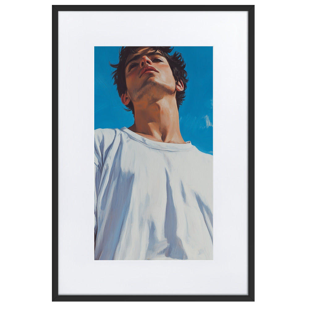 Luca Matte Paper Framed Poster With Mat