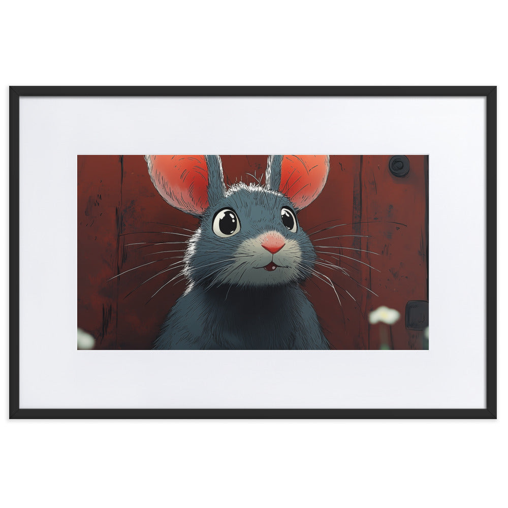 Mouse Matte Paper Framed Poster With Mat