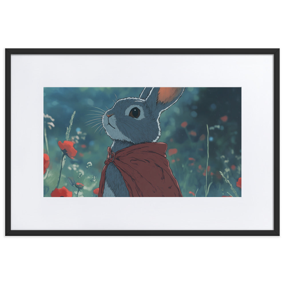 Rabbit 2 Matte Paper Framed Poster With Mat