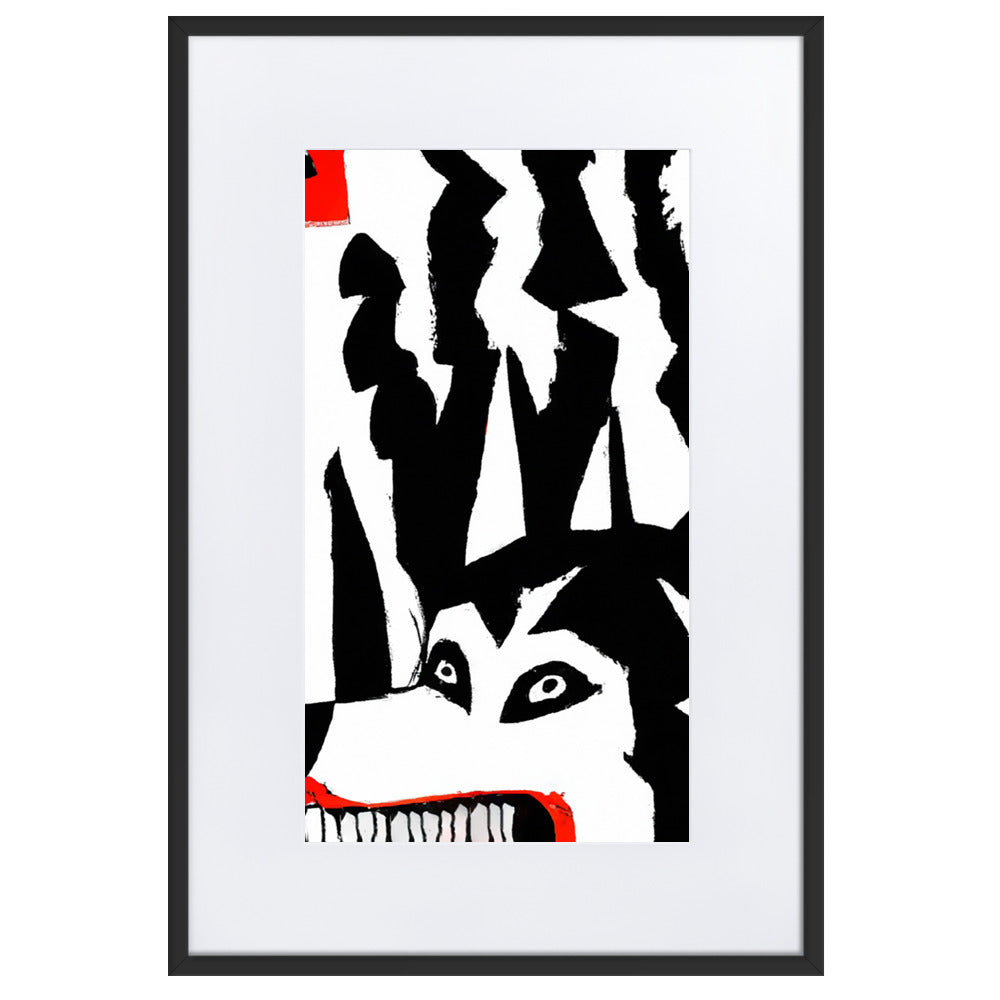 Mauling Matte Paper Framed Poster With Mat