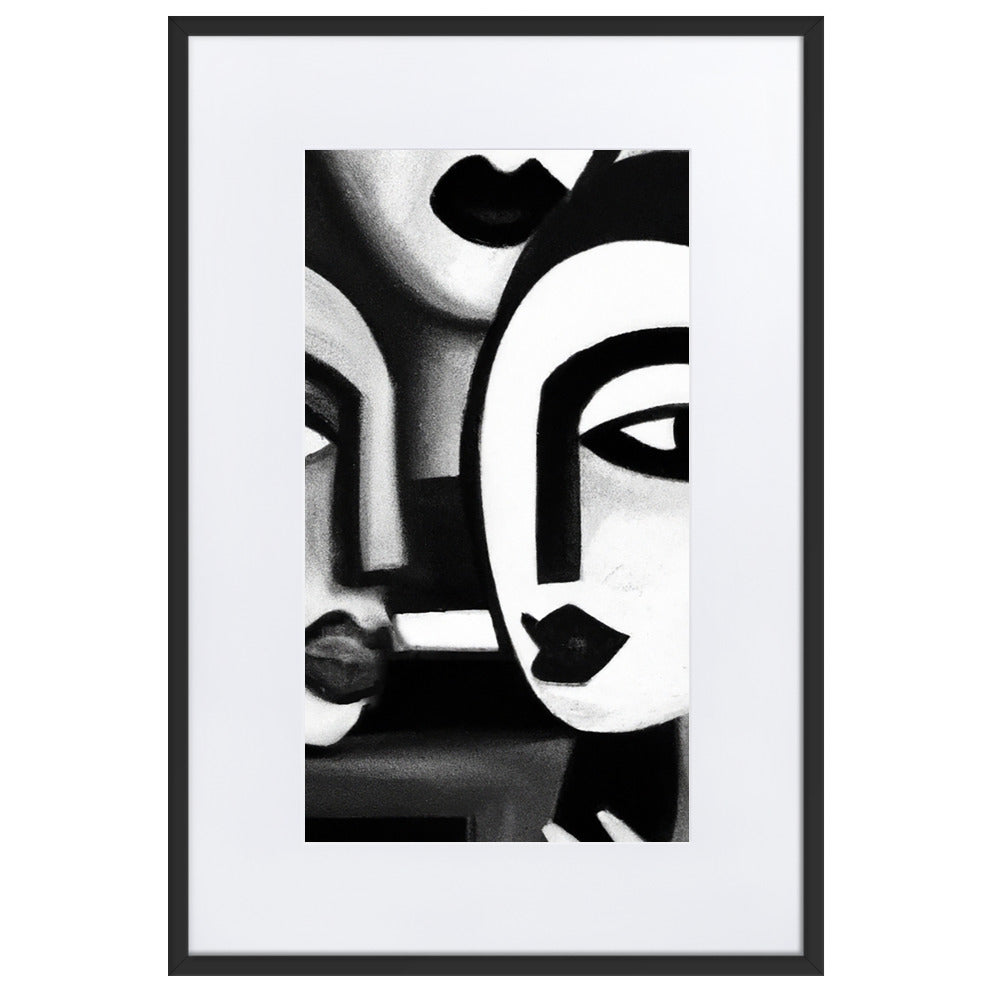 Picasso Matte Paper Framed Poster With Mat