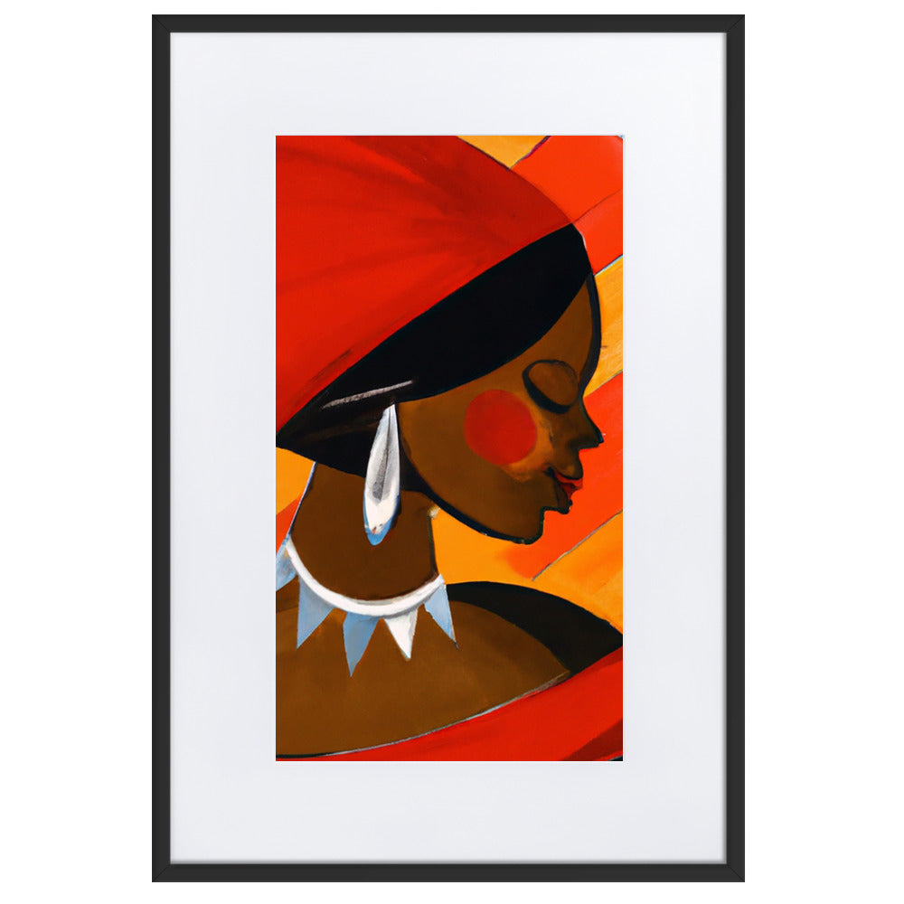 Profile Matte Paper Framed Poster With Mat