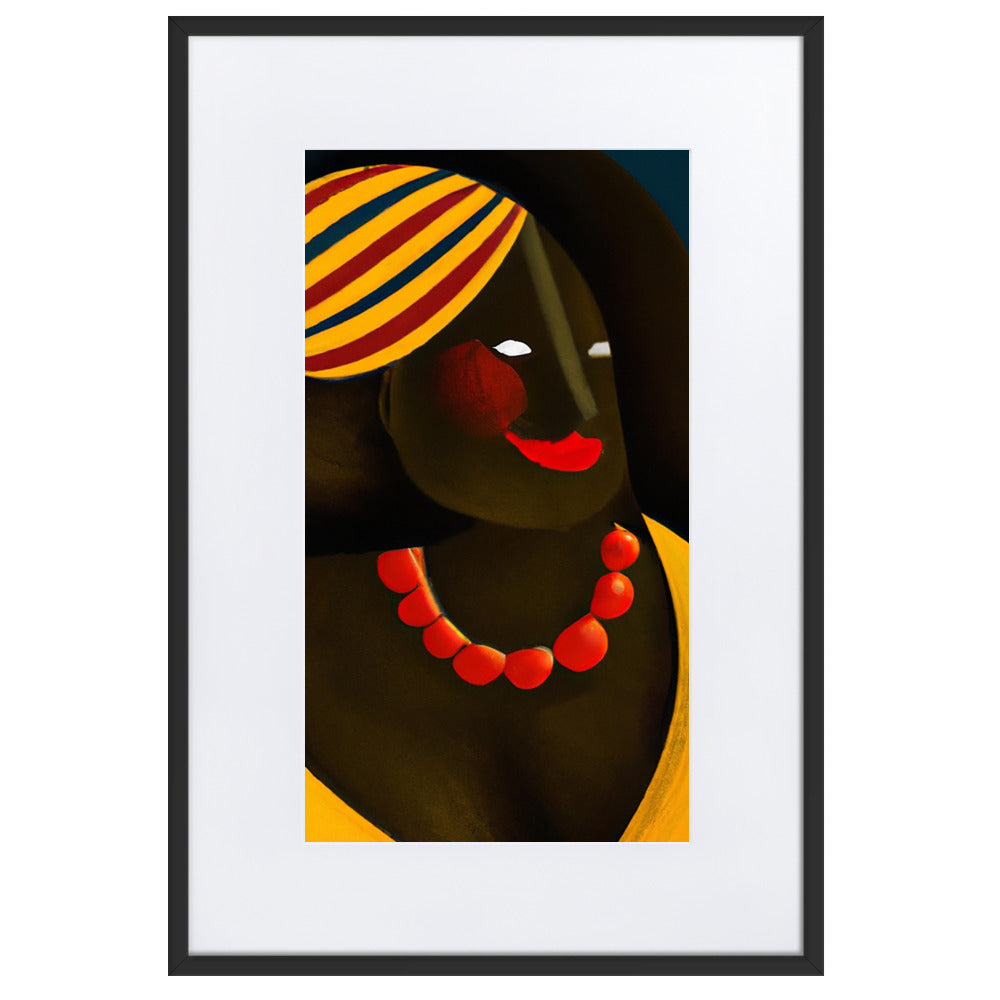 Colombiana Matte Paper Framed Poster With Mat