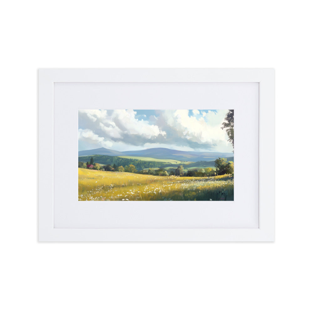 Untitled Landscape 4 Matte Paper Framed Poster With Mat