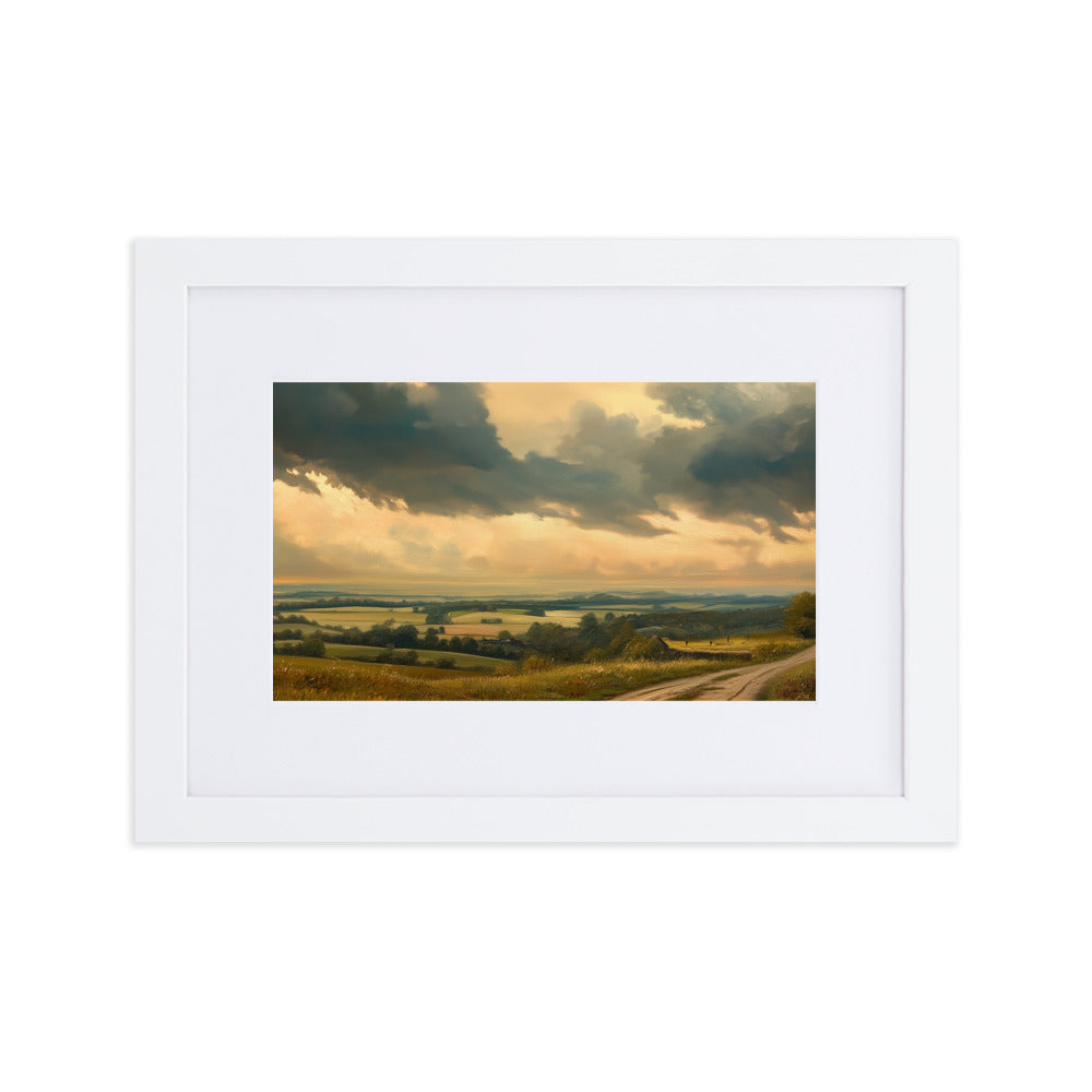 Untitled Landscape 5 Matte Paper Framed Poster With Mat