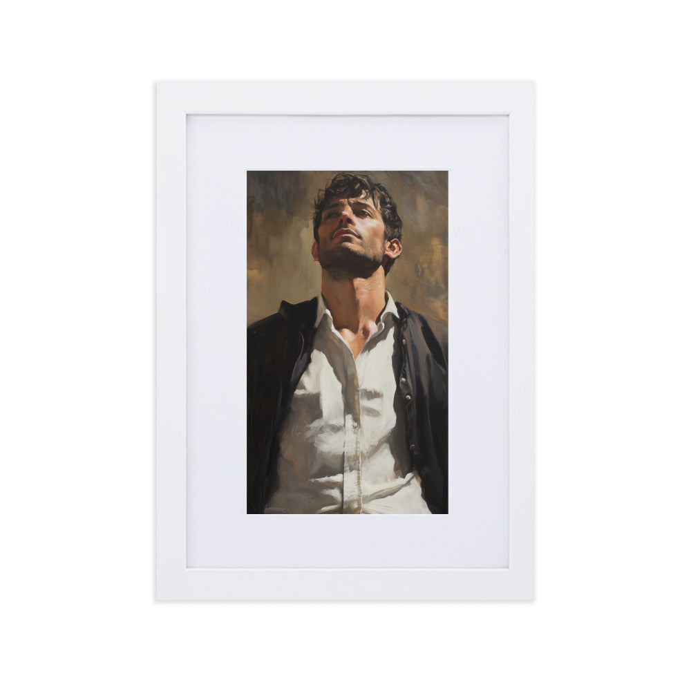 Sebastien Matte Paper Framed Poster With Mat