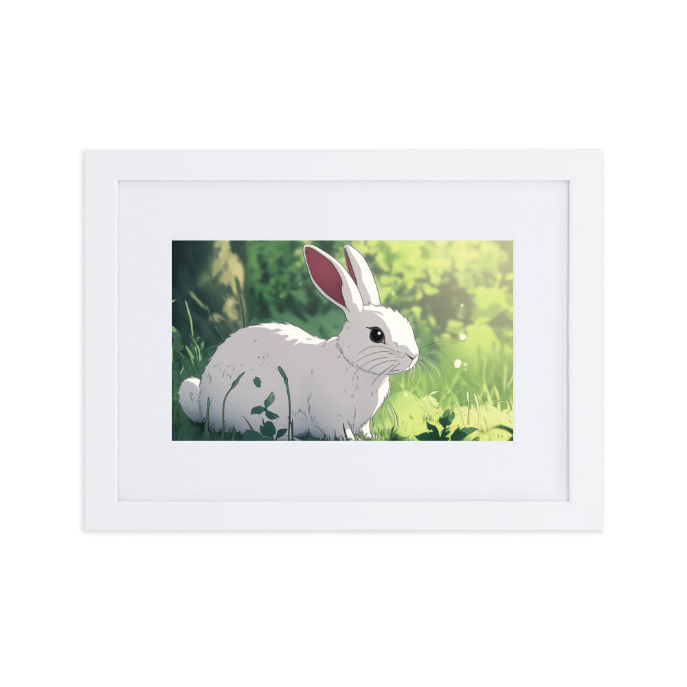 Rabbit Matte Paper Framed Poster With Mat