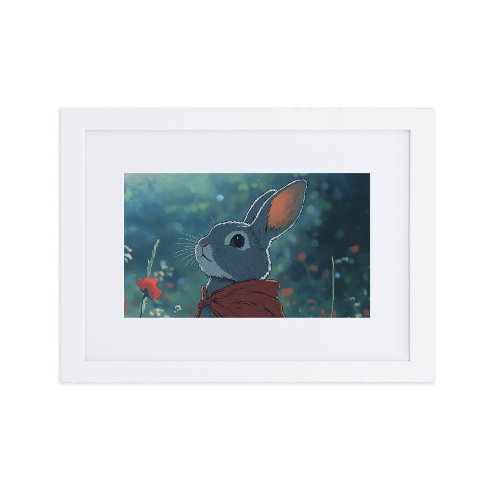 Rabbit 2 Matte Paper Framed Poster With Mat