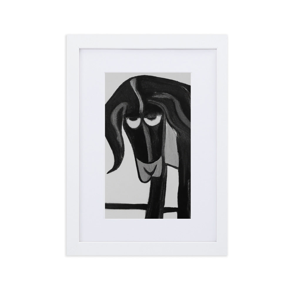 The Black Dog Matte Paper Framed Poster With Mat