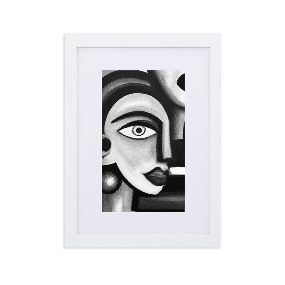 Picasso Matte Paper Framed Poster With Mat