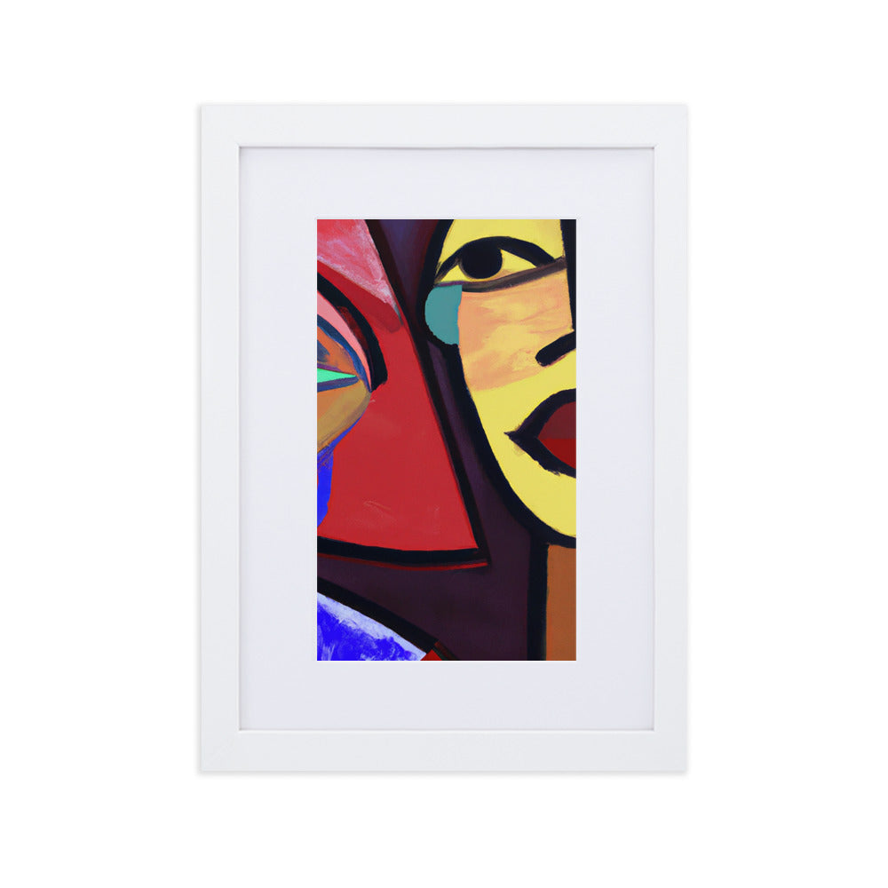 Duo Matte Paper Framed Poster With Mat