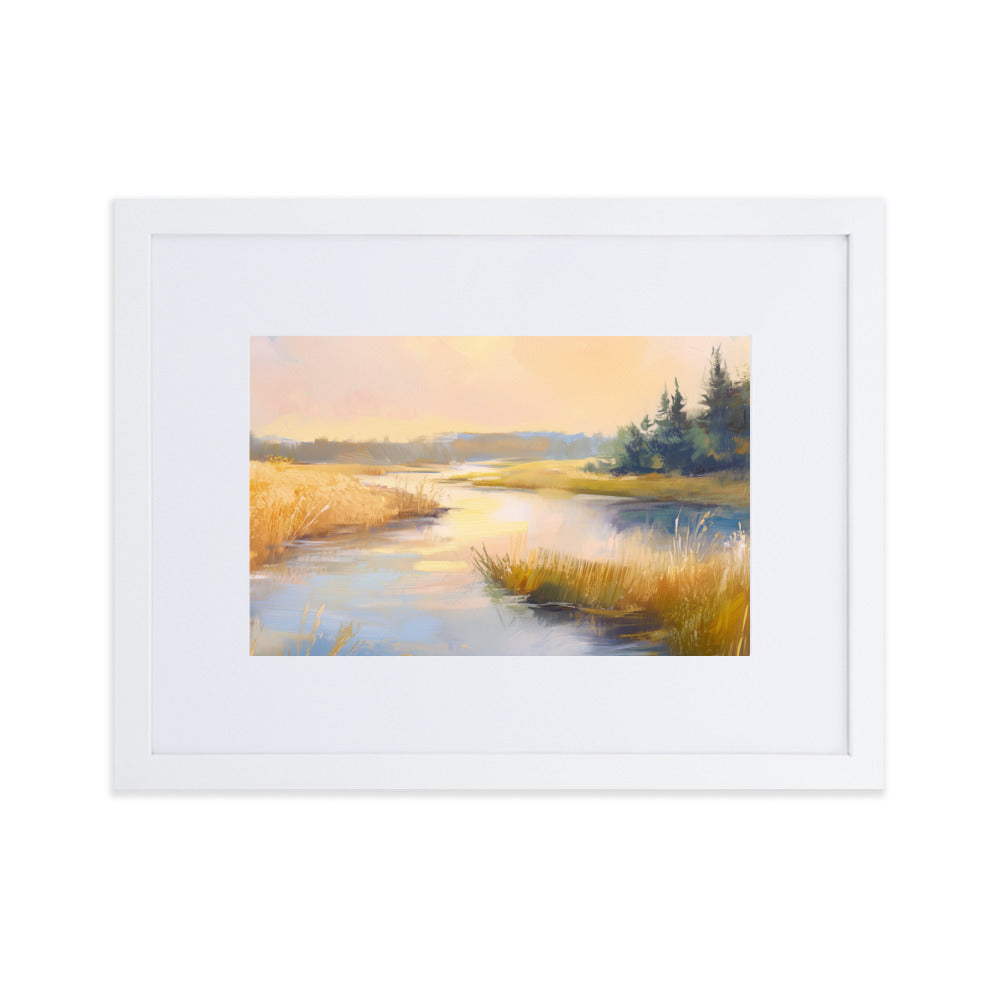 Untitled Landscape 3 matte Paper Framed Poster With Mat