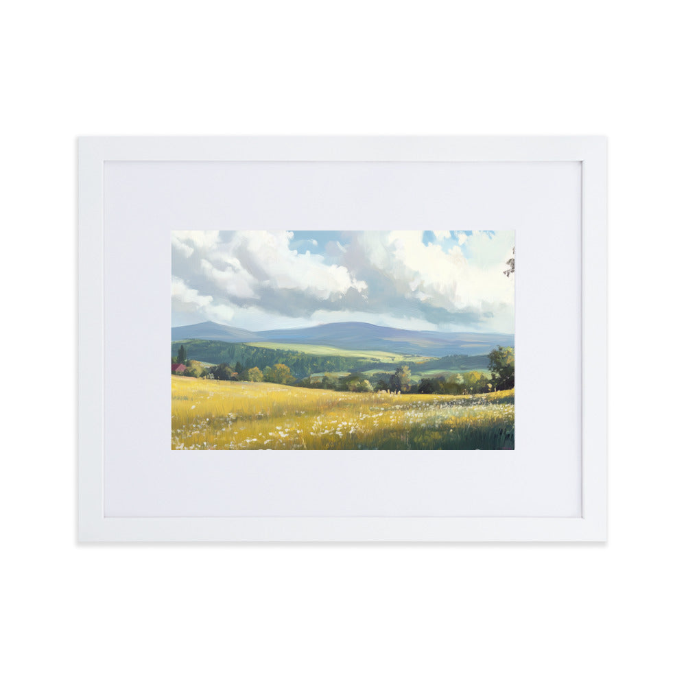 Untitled Landscape 4 Matte Paper Framed Poster With Mat