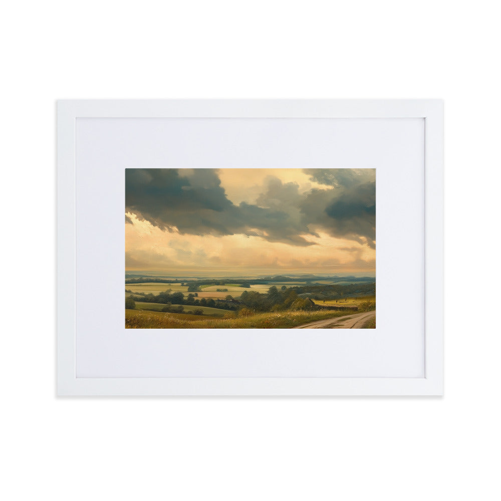 Untitled Landscape 5 Matte Paper Framed Poster With Mat