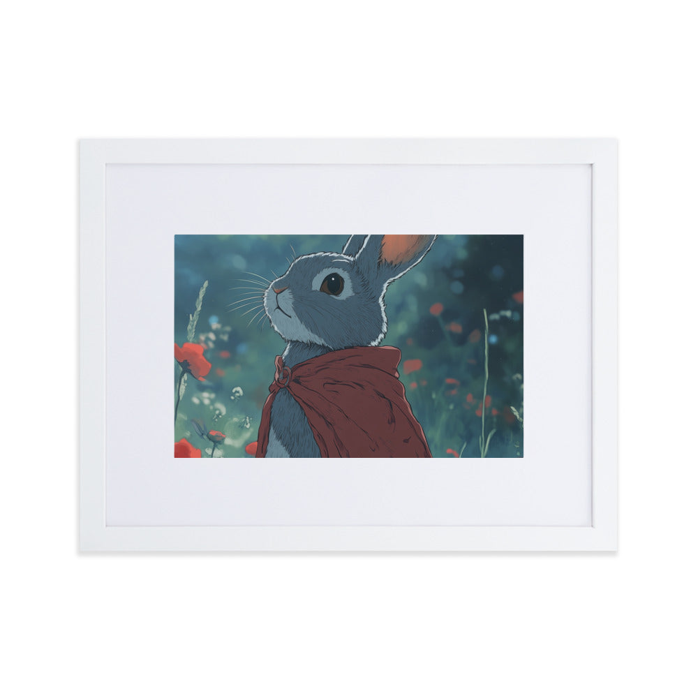 Rabbit 2 Matte Paper Framed Poster With Mat