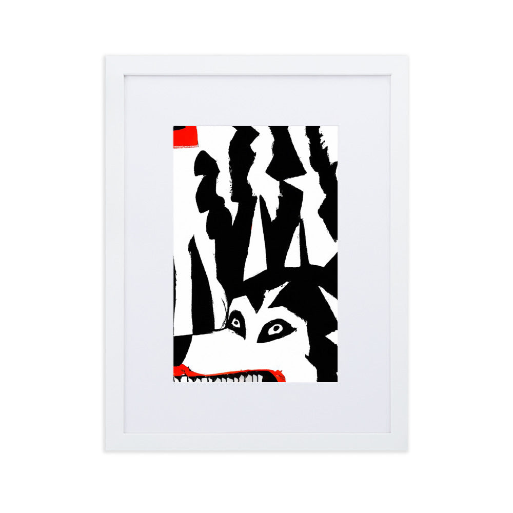 Mauling Matte Paper Framed Poster With Mat