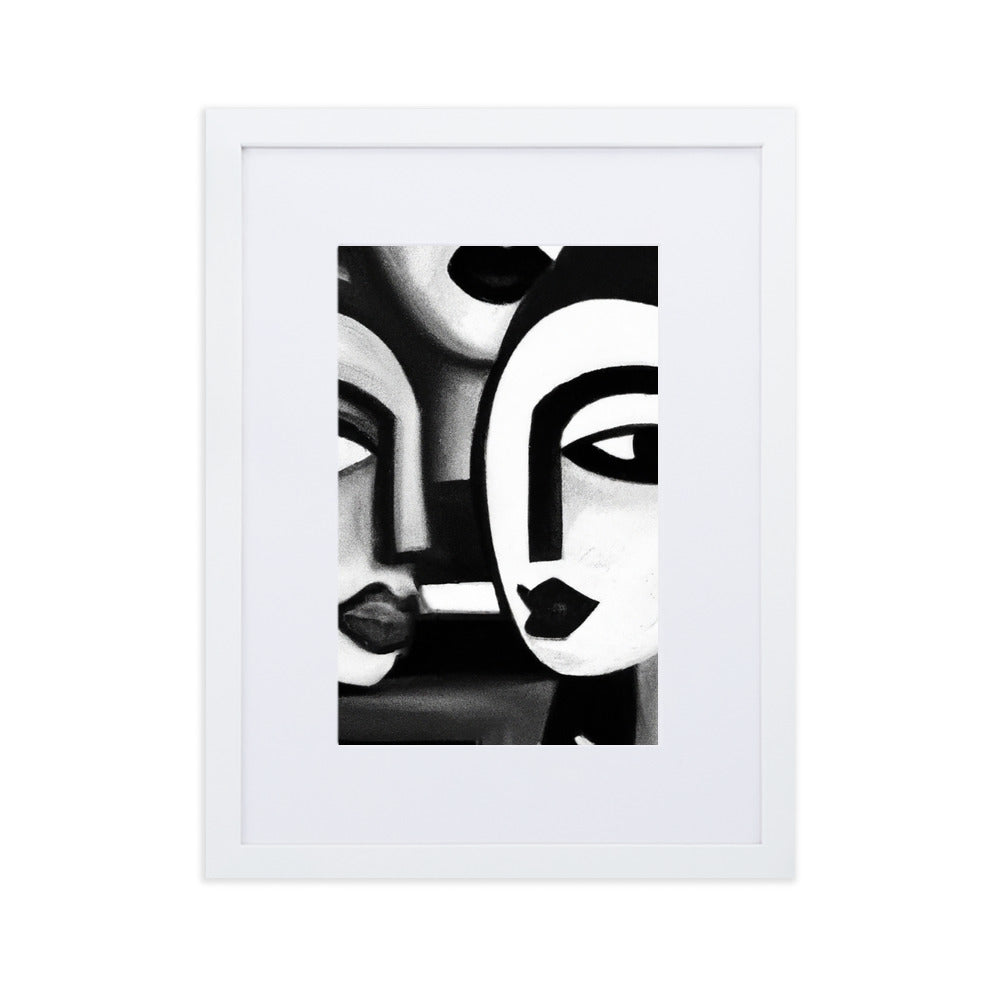 Picasso Matte Paper Framed Poster With Mat