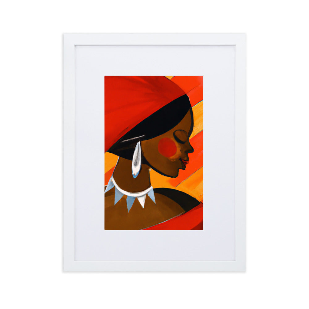 Profile Matte Paper Framed Poster With Mat