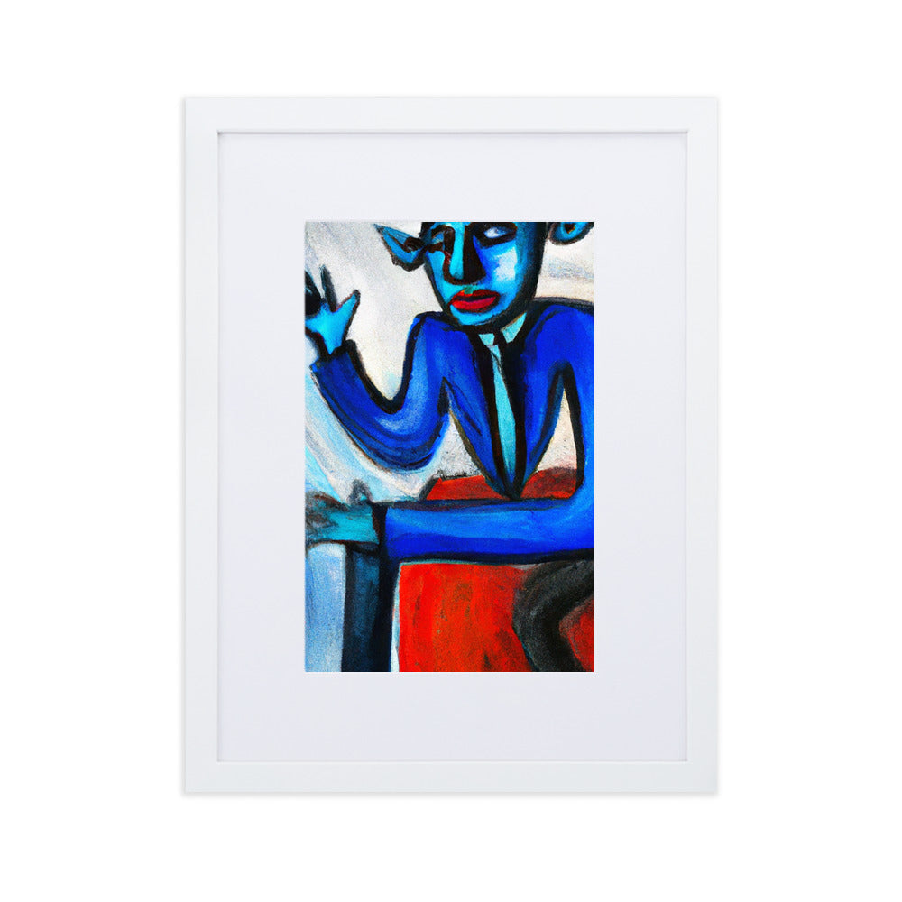 Goat Matte Paper Framed Poster With Mat