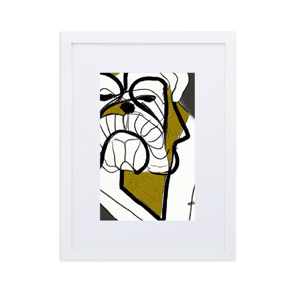 English Bulldog Matte Paper Framed Poster With Mat