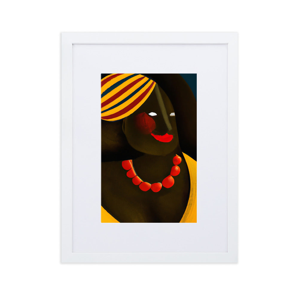 Colombiana Matte Paper Framed Poster With Mat