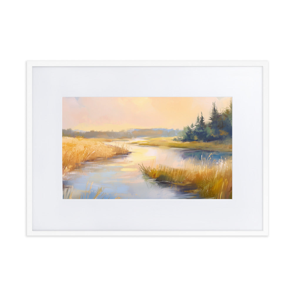 Untitled Landscape 3 matte Paper Framed Poster With Mat