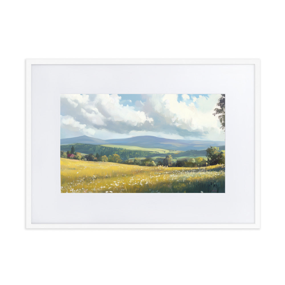 Untitled Landscape 4 Matte Paper Framed Poster With Mat