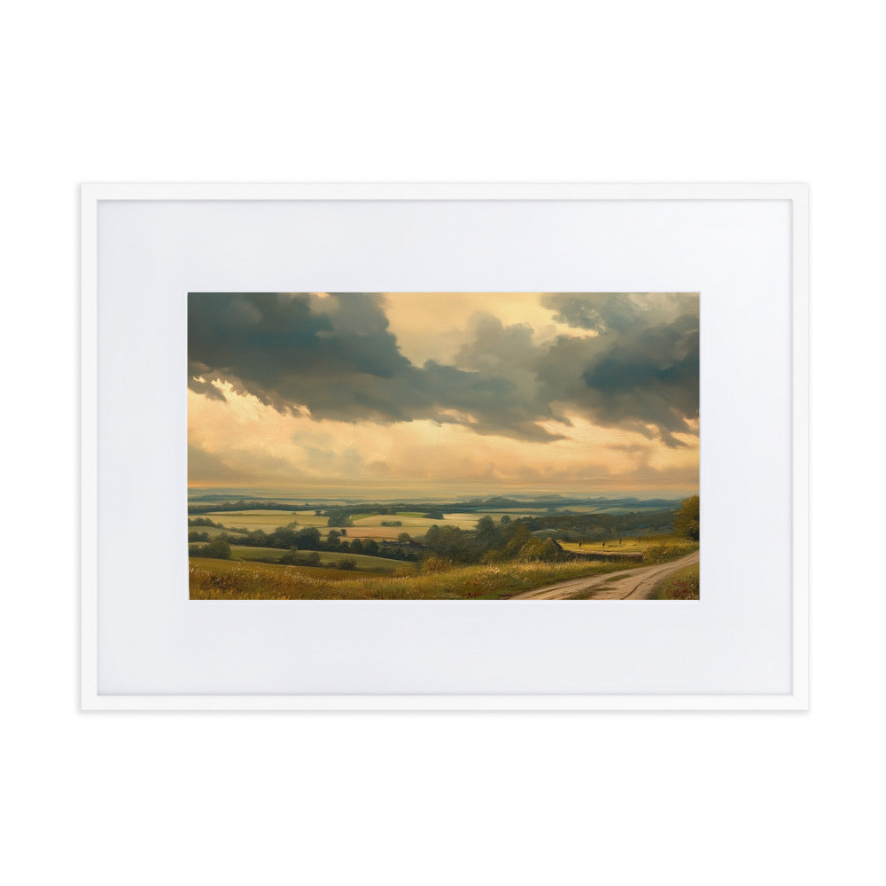 Untitled Landscape 5 Matte Paper Framed Poster With Mat