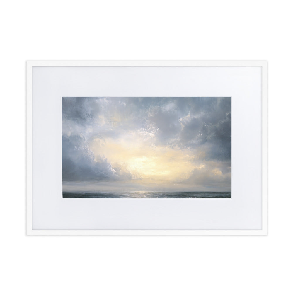 Untitled Seascape 1 Matte Paper Framed Poster With Mat