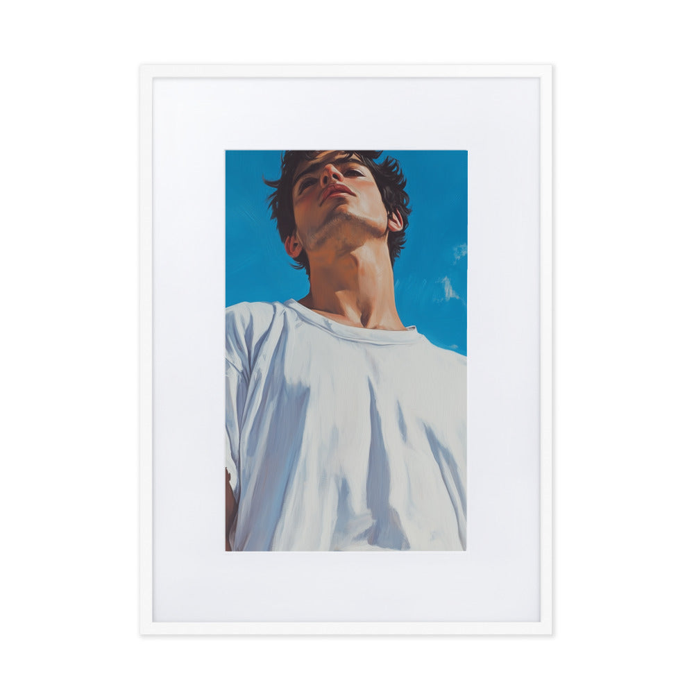 Luca Matte Paper Framed Poster With Mat