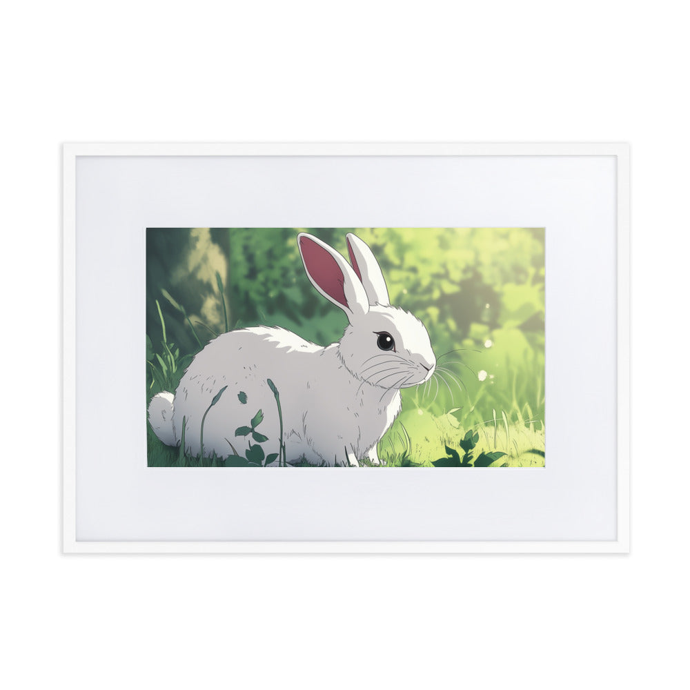 Rabbit Matte Paper Framed Poster With Mat