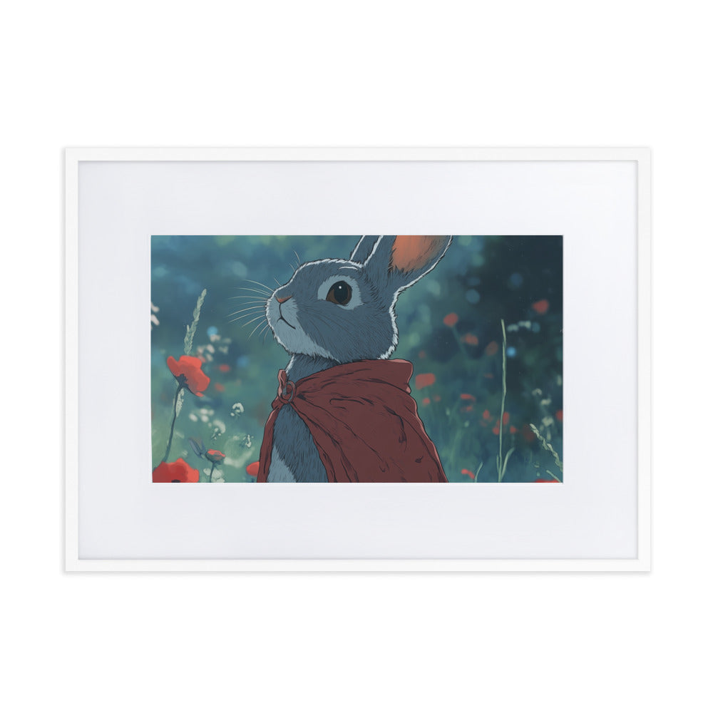 Rabbit 2 Matte Paper Framed Poster With Mat