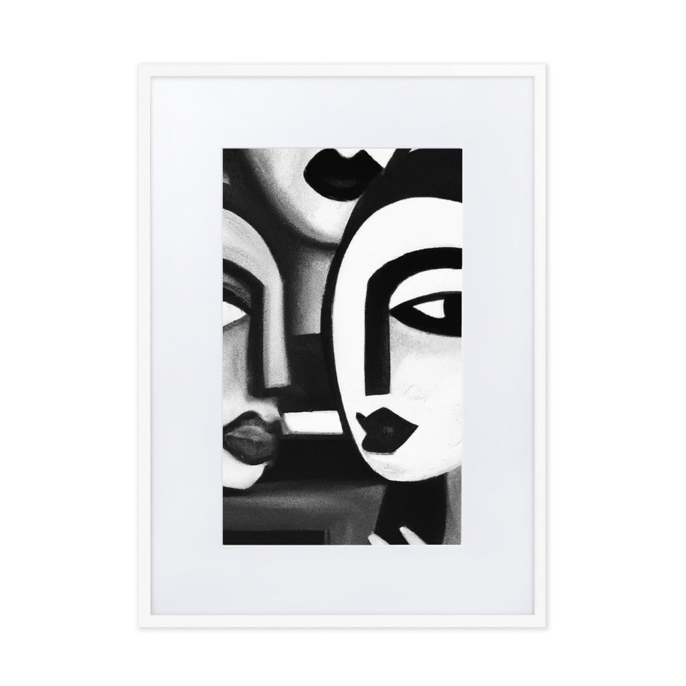 Picasso Matte Paper Framed Poster With Mat