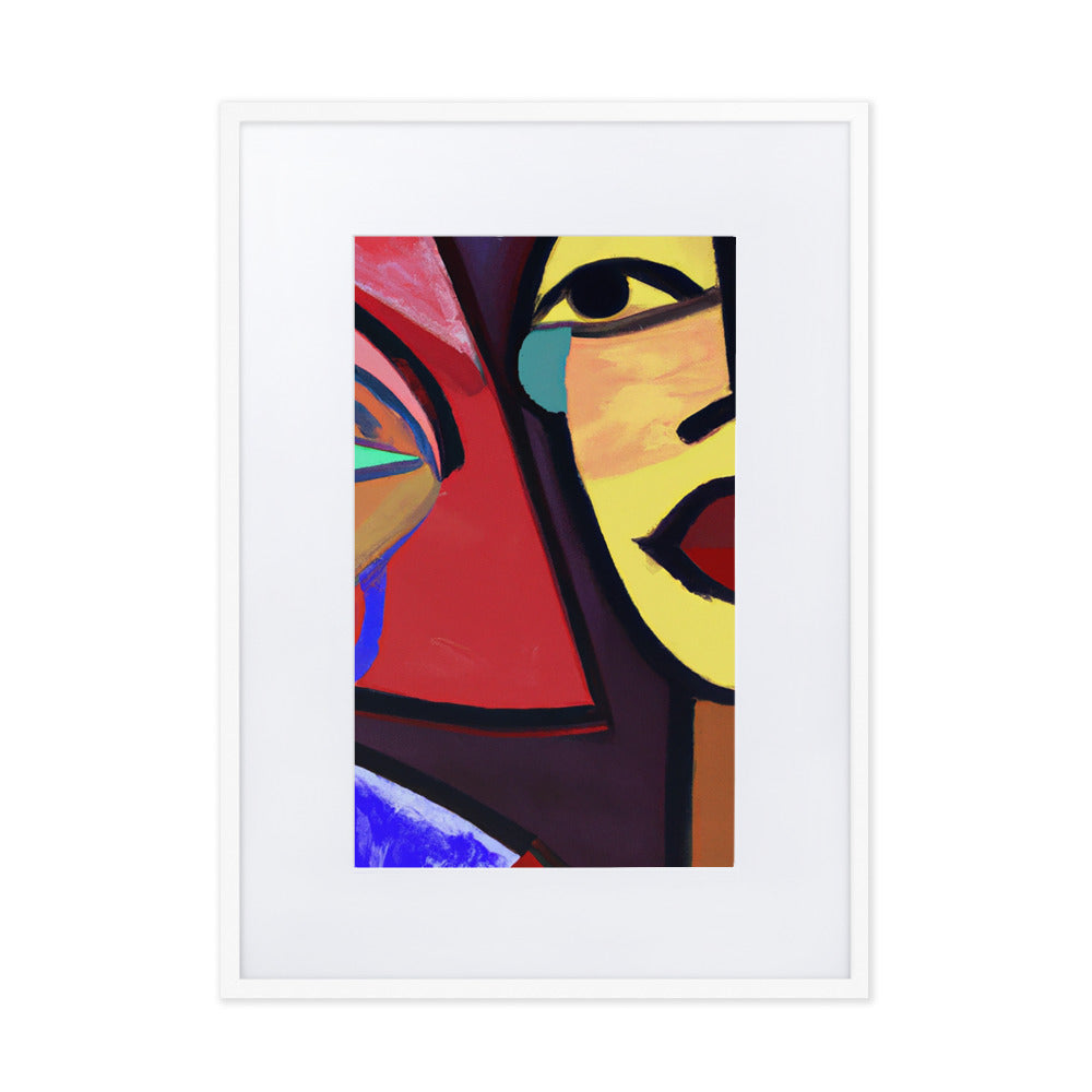 Duo Matte Paper Framed Poster With Mat