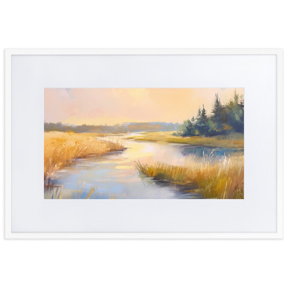 Untitled Landscape 3 matte Paper Framed Poster With Mat