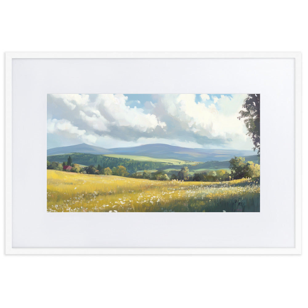 Untitled Landscape 4 Matte Paper Framed Poster With Mat