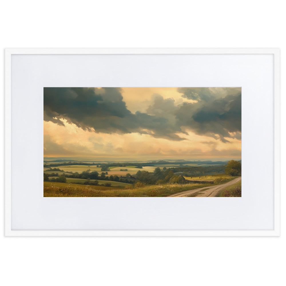 Untitled Landscape 5 Matte Paper Framed Poster With Mat