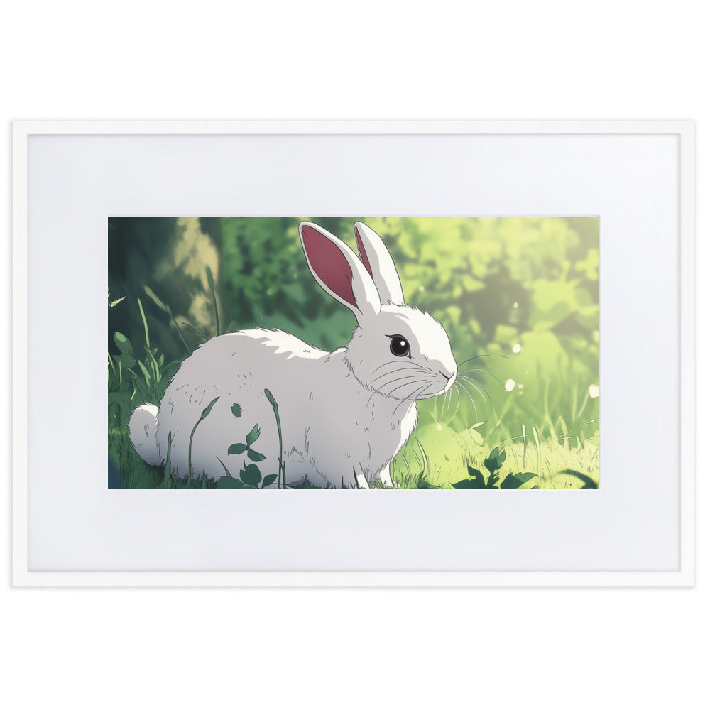 Rabbit Matte Paper Framed Poster With Mat