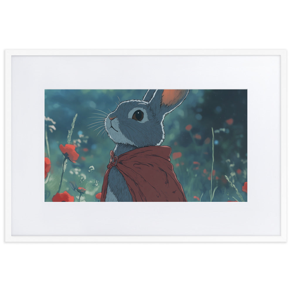 Rabbit 2 Matte Paper Framed Poster With Mat