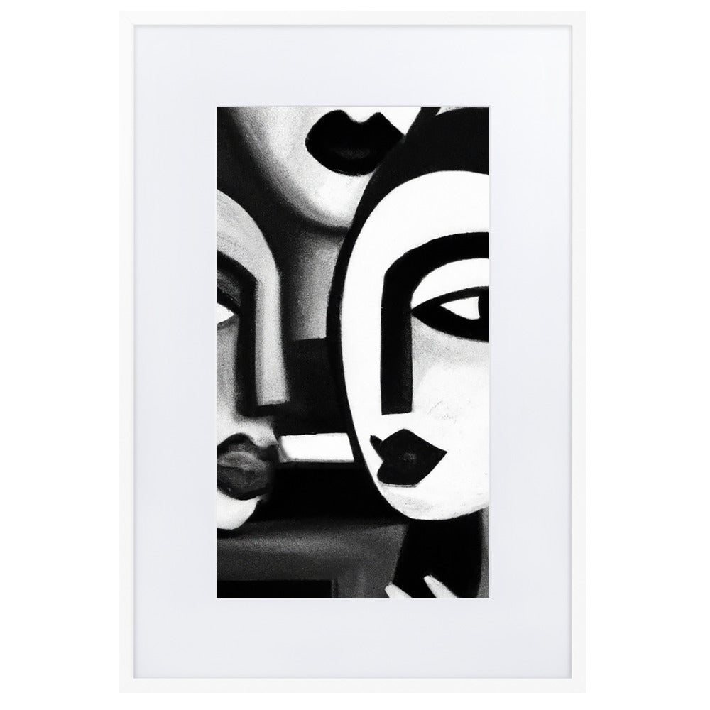 Picasso Matte Paper Framed Poster With Mat