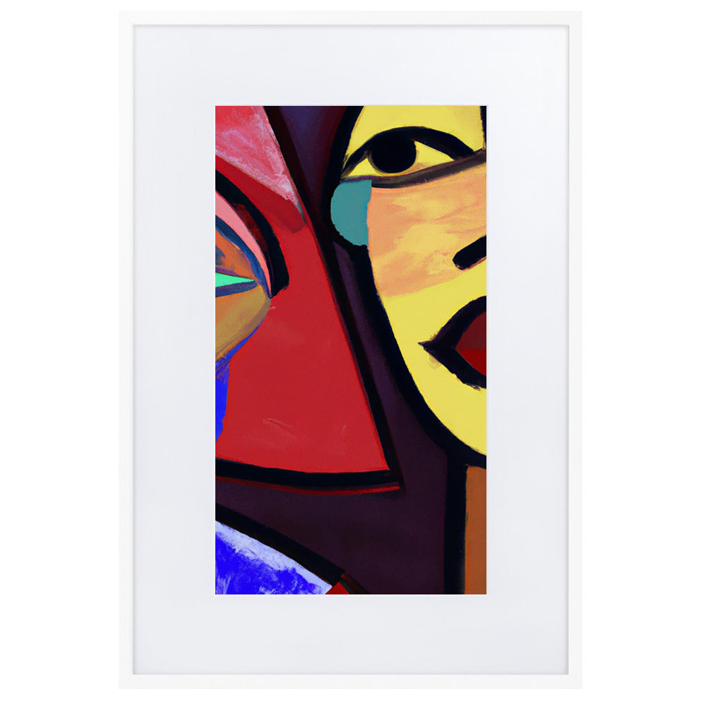 Duo Matte Paper Framed Poster With Mat