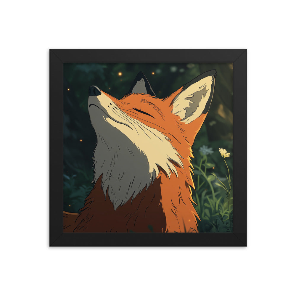 Fox 2 Framed photo paper poster