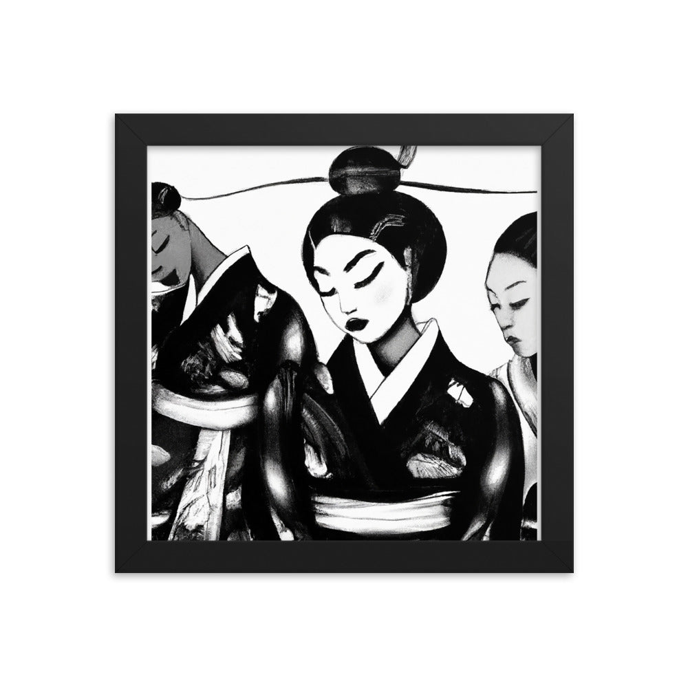 Ukiyo-e Framed photo paper poster